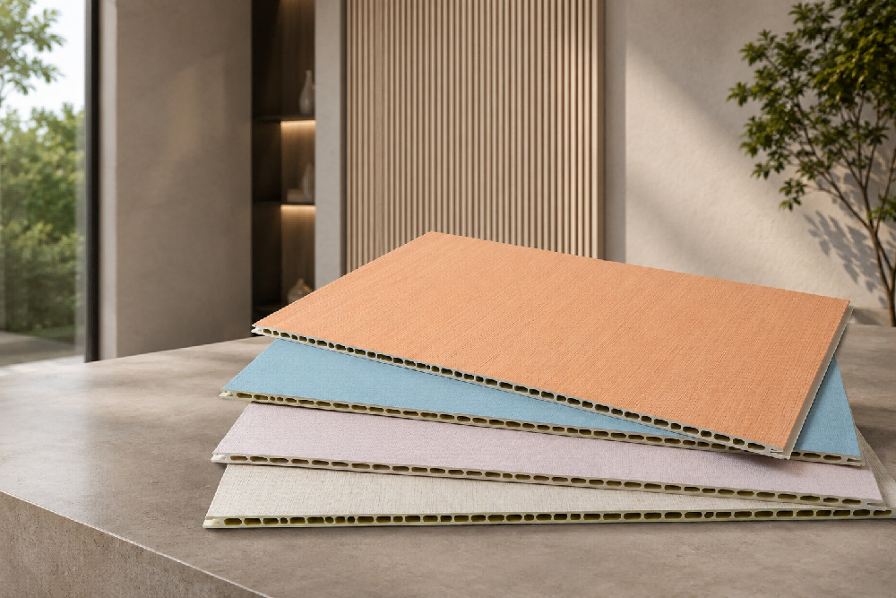 Bamboo wood fiber wall panel for eco-friendly interior wall cladding
