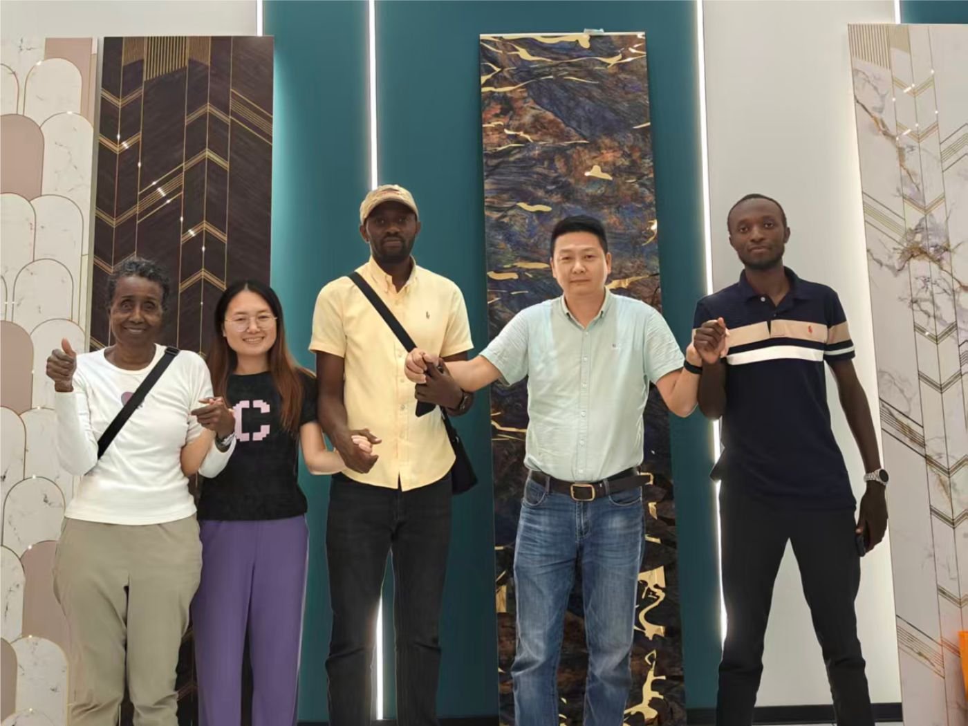 commercial interior WPC wall panel project Africa