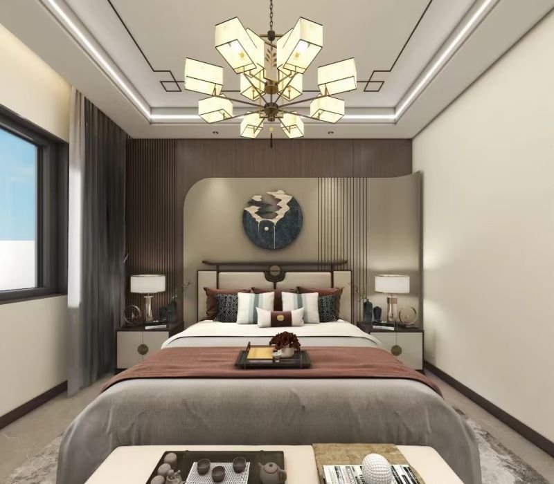 Service 13 Premium wood grain series WPC wall panel for elegant bedroom interior wall applications