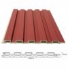 WPC fluted wall panel supplier technical specification 159x9mm wood plastic composite interior wall cladding panel