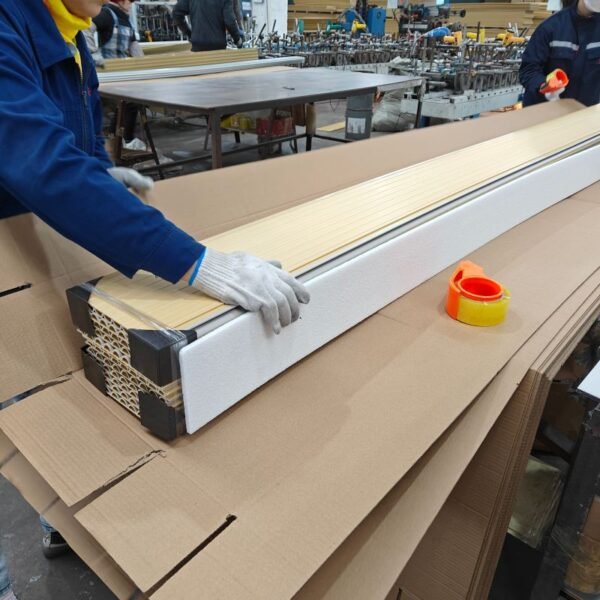 WPC Fluted Wall Panel Packaging Hollow WPC Fluted Wall Panel Packaging