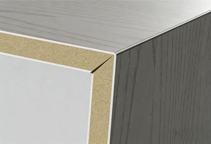 90 degree corner folding WPC Anti Collision Wall Panel installation