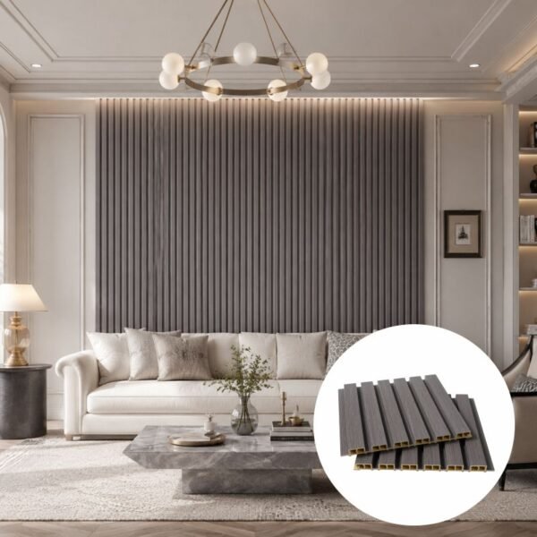 WPC fluted wall panel wholesale customized wall panel design for modern interior decoration