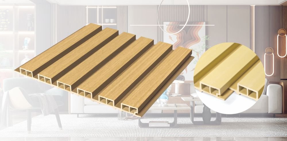 Wholesale WPC fluted wall panel 218x15mm for interior wall decoration projects