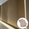 high-quality-wpc-fluted-panel-interior-wall-project High Quality WPC Fluted Panel for modern interior wall decoration with durable wood plastic composite material