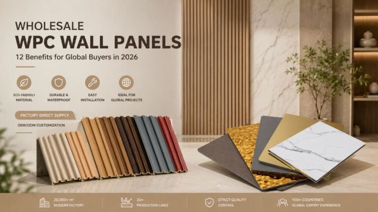 Wholesale WPC Wall Panels: 12 Benefits for Global Buyers in 2026 1 Wholesale WPC Wall Panels for Global Buyers in 2026