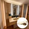 WPC fluted wall panel edge trim for hotel background wall finishing
